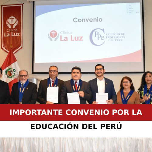IMPORTANTE CONVENIO POR LA EDUCACIÓN DEL PERÚ